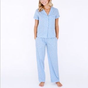 Light blue with white polka dots PJ pants